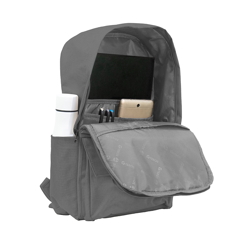 Backpack Teros City Ii Te-9028Gr, Para Notebooks De Hasta 15.6 Color Grisdescub