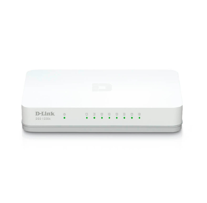 Switch D-LINK Dgs-1008A, 8 Rj-45 10/100/1000 Mbps, Mdi/Mdix, Csma/Cd.presentació