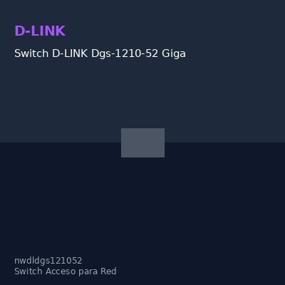Switch D-LINK Dgs-1210-52 Gigabit Smart Switch, 48 Puertos 10/100/1000 Mbps, 4 Puert