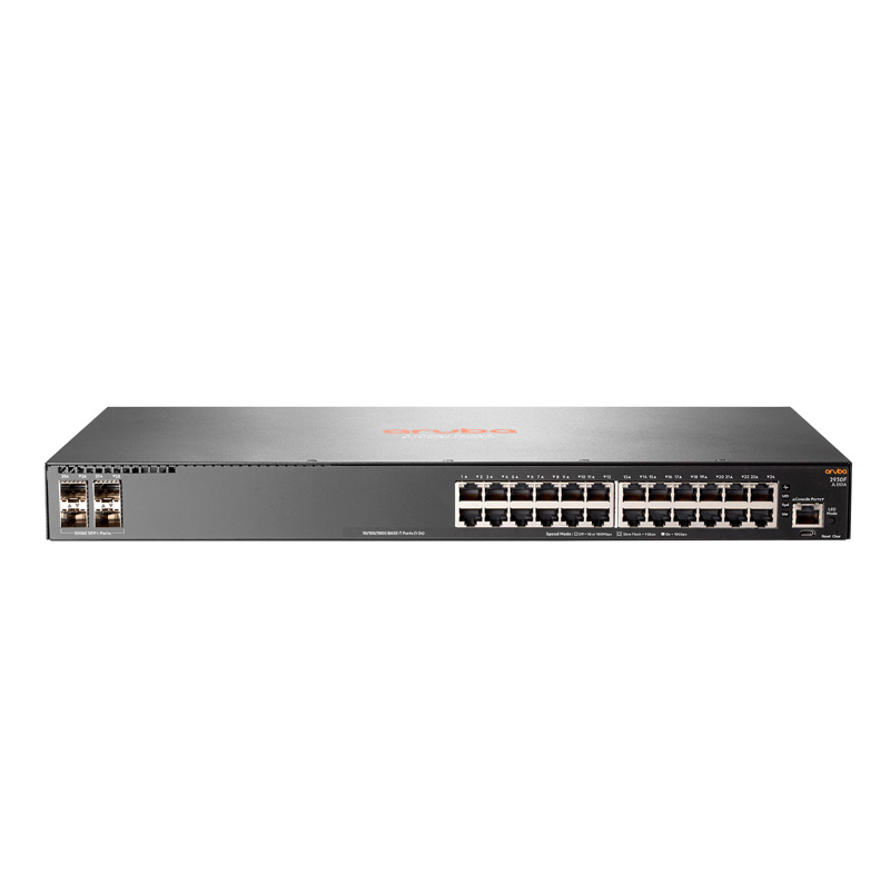 Switch Hpe Aruba 2930F, 24 Rj-45 Gbe, 4 SFP+ 1/10Gbe.capacidad Switching 128 Gbp