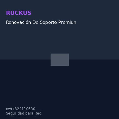 Renovación De Soporte Premiun Ruckus Watchdog Partner, Para Zonedirector 1106, 3 Años