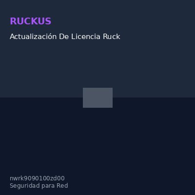 Actualización De Licencia Ruckus Zonedirector 3000, 100 Access Point Zoneflex Adicion