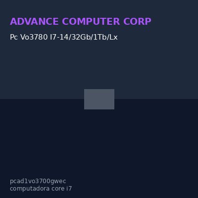 Pc Vo3780 I7-14/32Gb/1Tb/Lx