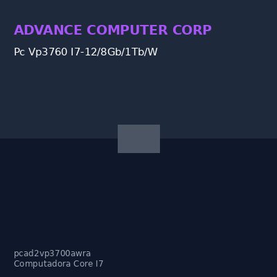 Pc Vp3760 I7-12/8Gb/1Tb/W
