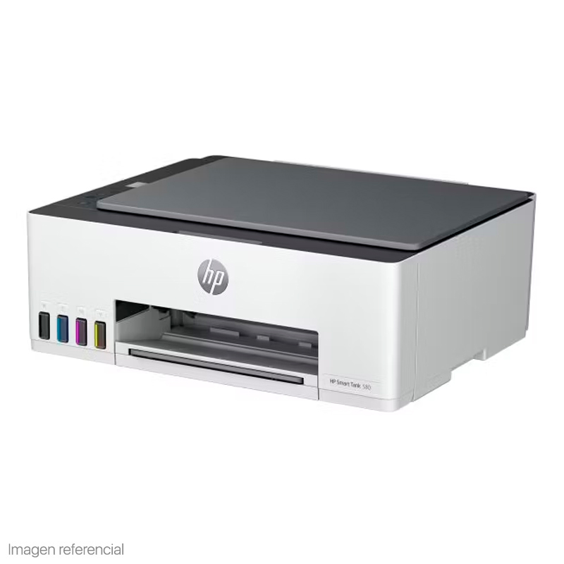 Impresora All-In-One De Tinta HP Smart Tank 580, Imprime, Escanea, Copia/Wi-Fi/Bt/Usb