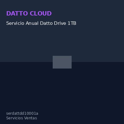 Servicio Anual Datto Drive 1TB