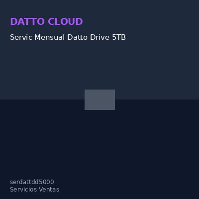 Servic Mensual Datto Drive 5TB