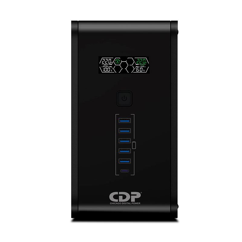 UPS Interactivo Cdp (Chicago Digital Power) R-Smart 2010I, 2000Va/1200Wes Un UPS