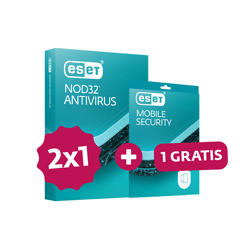 Eset Ant Nod32 1Pc (2X1)+1Mg