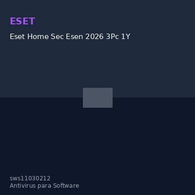 Eset Home Sec Esen 2026 3Pc 1Y
