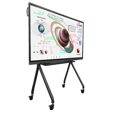 Rack Portátil Teros Te-9010S Para Pantalla Táctilinteractiva De 75 A 86, Negro @@@