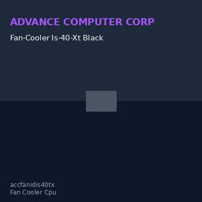 Fan-Cooler Is-40-Xt Black