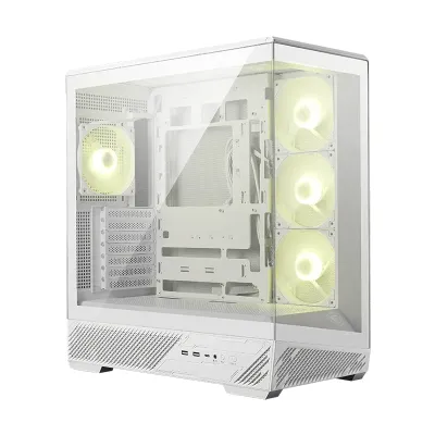 Case MSI Mag Pano 130R Pz/White, Factor Forma: Mid-Tower, Soporta: Mini-Itx/Micro-Atx