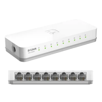 Switch D-LINK Des-1008C, 8 Rj-45 10/100 Mbps, Auto Mdi/Mdi-X, Presentación En Caja. @