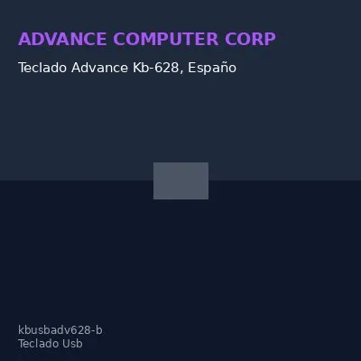 Teclado Advance Kb-628, Español, Multimedia, Internet, Conexión Usb, Negro.