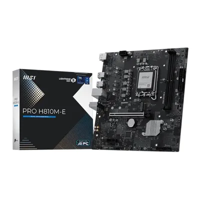 Motherboard MSI Pro H810M-E, Chipset INTEL H810, Lga 1851, Hdmi, Dp, Matxsoporta
