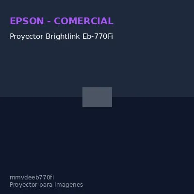 Proyector Láser Epson Interactivo Brightlink 770Fi 1080P 3Lcd De Alcance Ultracorto @