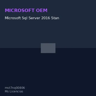 Microsoft Sql Server 2016 Standard Core, Open Licence, 2 Core, Single Language.