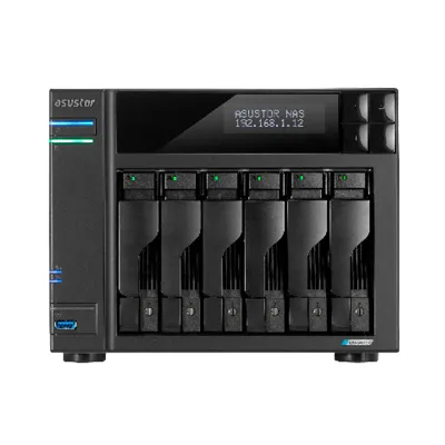 Servidor NAS Asustor Lockerstor 6 Gen2+ (As6706T V2), Celeron N5105/Qc/10Nm, 8GB RAM