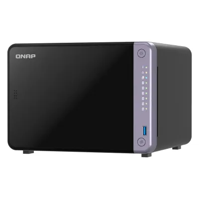 Servidor NAS Qnap Ts-632X-4G, Arm Al524 4C/2Ghz, 4GB RAM Sodimm, Bahias: 6X3.5 SATA