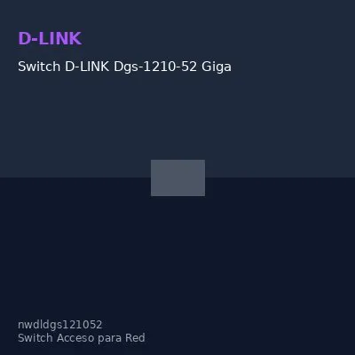 Switch D-LINK Dgs-1210-52 Gigabit Smart Switch, 48 Puertos 10/100/1000 Mbps, 4 Puert