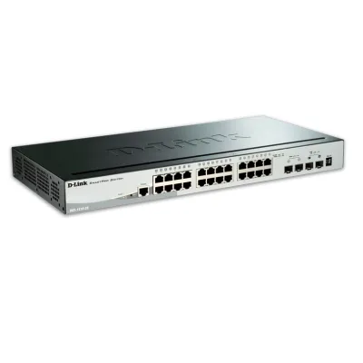 Switch Administrable D-LINK Smartpro Dgs-1510, 24Lan Gbe, 2 1G-Sfp, 2 10G-Sfp+.