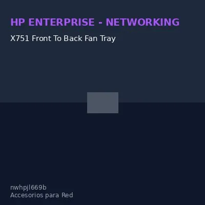 X751 Front To Back Fan Tray