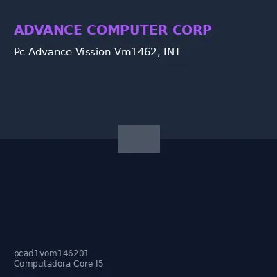 Pc Advance Vission Vm1462, INTEL I5-14450Hx 2.40.Ghz P-Core 4.80GHZ 20MB Cache16