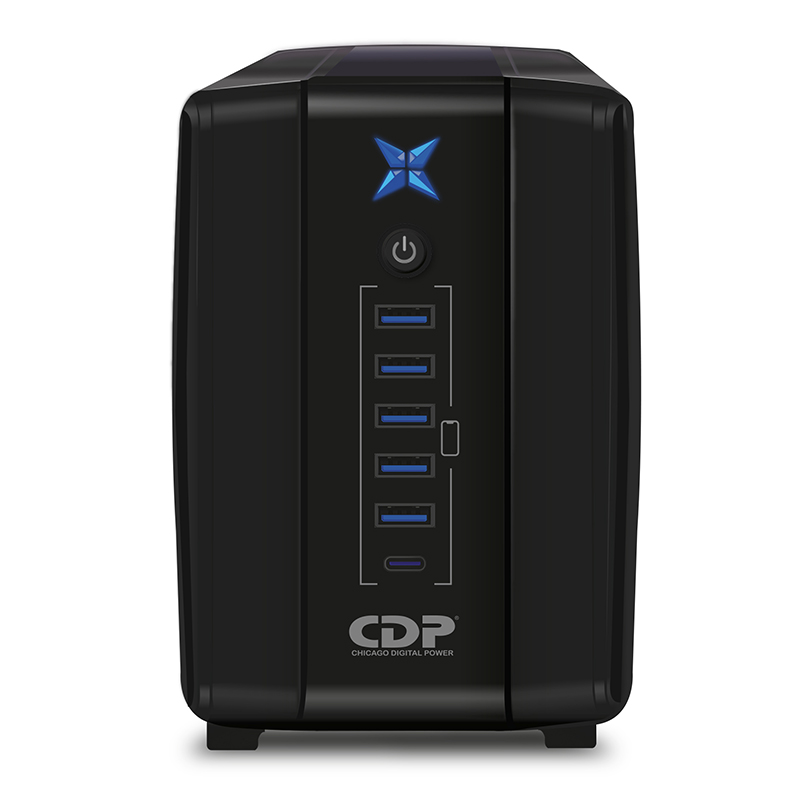 UPS Cdp R-Upr1008I, Interactivo, 1000Va, 500W, 220Vca / 50/60Hz (Ajuste Automático) @