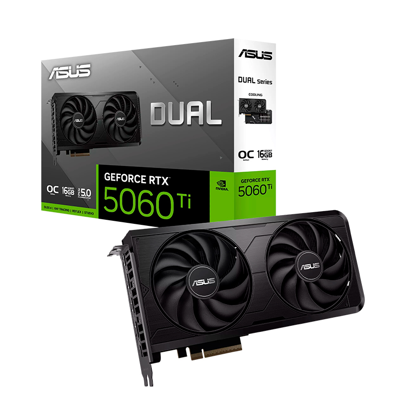 Tarjeta De Video Asus Dual-Rtx5060Ti-O16G-Evo, 16GB Gddr7, PCIE Gen 5.0Puertos: