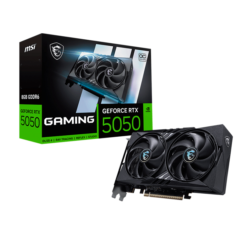Tarjeta De Video MSI Geforce RTX 5050 8G Gaming Oc, 8 GB Gddr6, PCIE 5.0Puertos: