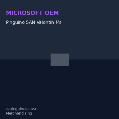 Pingüino SAN Valentín Ms